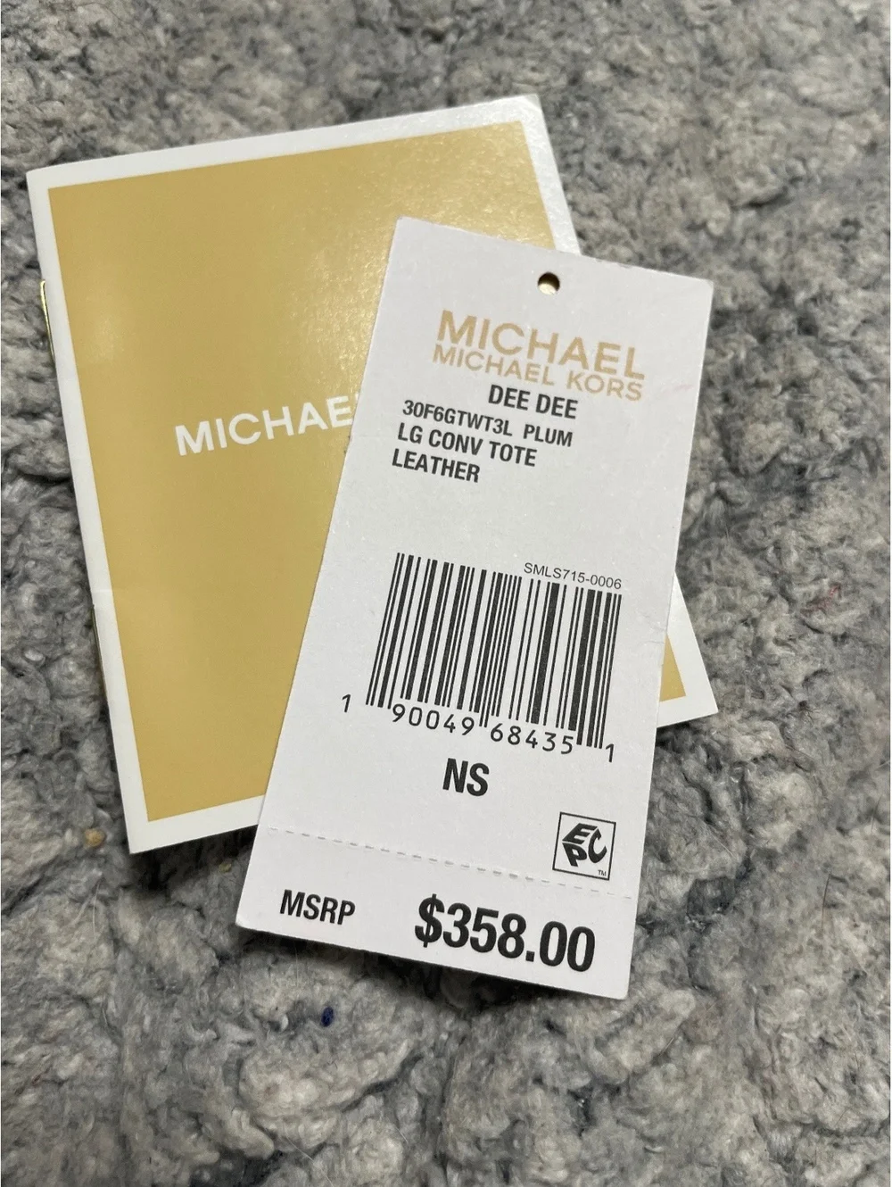 New Michael Kors Dee Dee tote